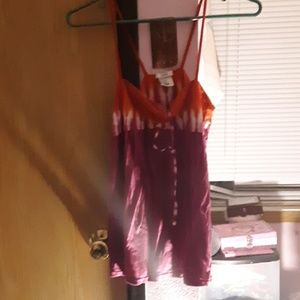 A tank top with a string on it.